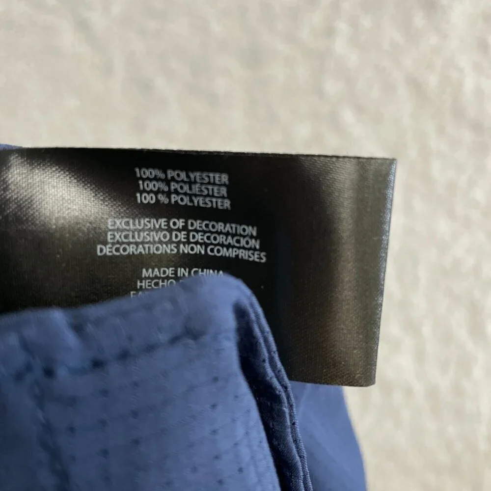 NEW Banana Republic Men's 38x34 Flat Front Pants Blue Polyester Straight Fit